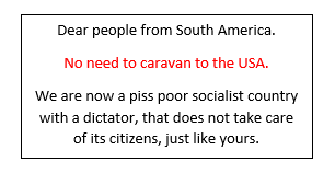 No Need to Caravan to the USA