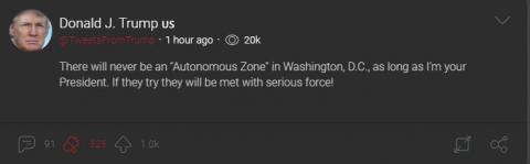 No DC Autonomous zone
