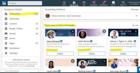 Linked In Pushing BLM Narrative 