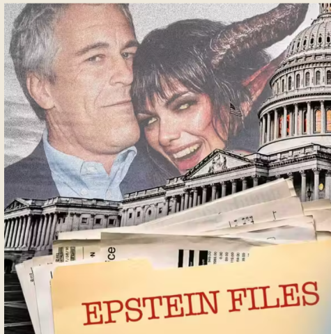Epstein depicted with Satan