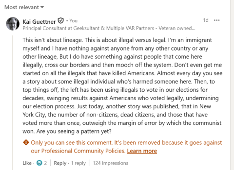 LinkedIn Marked My Post As "Hate Speech" Really?